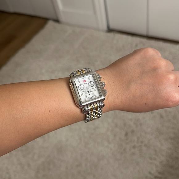 Michele Watch with gold/silver band - Picture 6 of 6